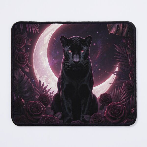 Item preview, Black Panther Moon | Gothic Wild Spirit designed and sold by JanjjaSoulInk.