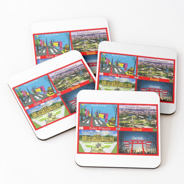 Item preview, Sao Paulo Brasil Postcard Collage - Paulista, Ibirapuera, Liberdade, Independence Park designed and sold by City Tour Collection.