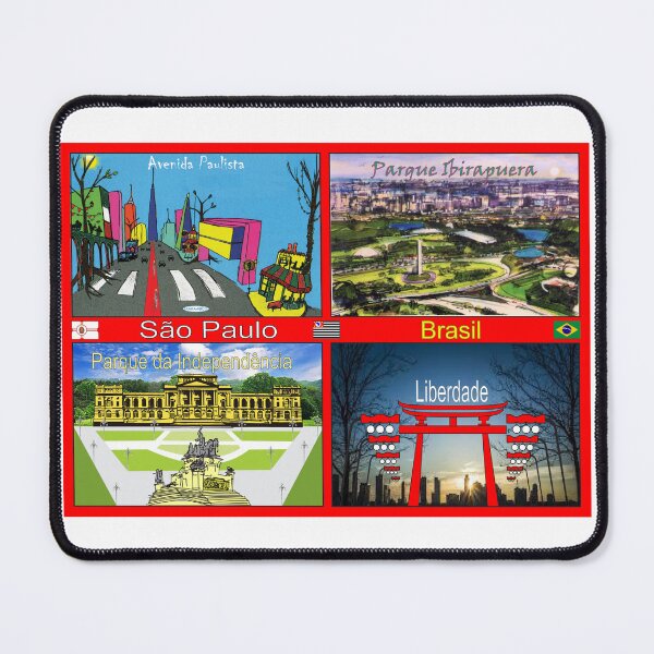 Item preview, Sao Paulo Brasil Postcard Collage - Paulista, Ibirapuera, Liberdade, Independence Park designed and sold by Sampa In Focus.