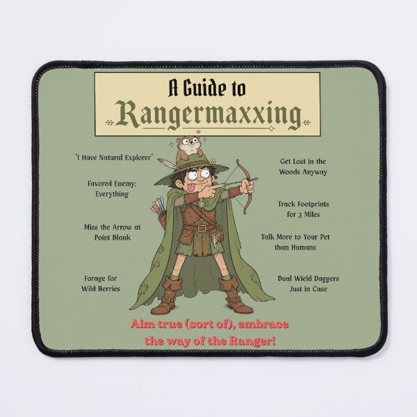 Item preview, A Guide to Rangermaxxing (Light Edition) - DND RPG Meme designed and sold by Dice_Goblin_Studio.