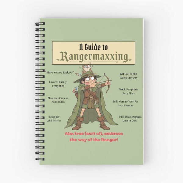 Item preview, A Guide to Rangermaxxing (Light Edition) - DND RPG Meme designed and sold by Dice_Goblin_Studio.