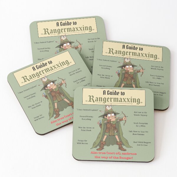 Item preview, A Guide to Rangermaxxing (Light Edition) - DND RPG Meme designed and sold by Dice_Goblin_Studio.