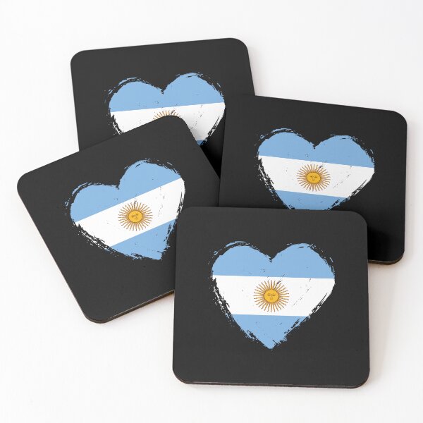 Item preview, Distressed Argentina Flag Heart AR designed and sold by shitpostee.
