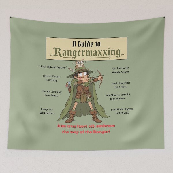 Item preview, A Guide to Rangermaxxing (Light Edition) - DND RPG Meme designed and sold by Dice_Goblin_Studio.