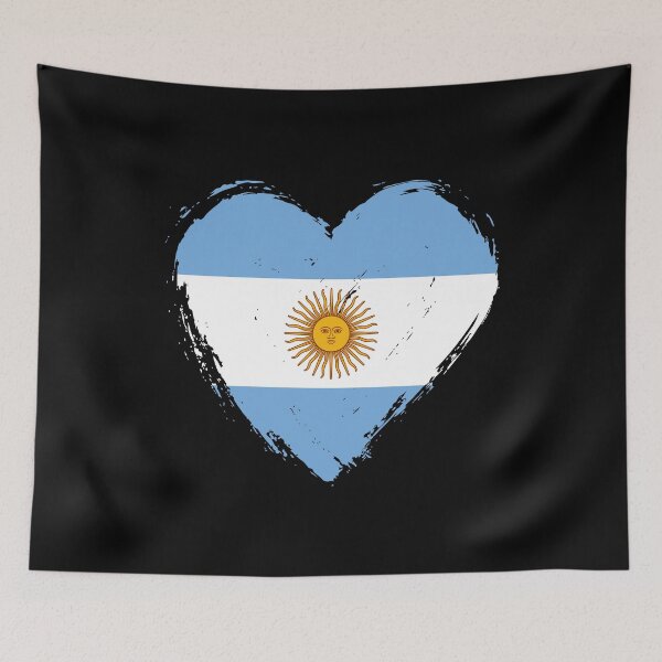 Item preview, Distressed Argentina Flag Heart AR designed and sold by shitpostee.