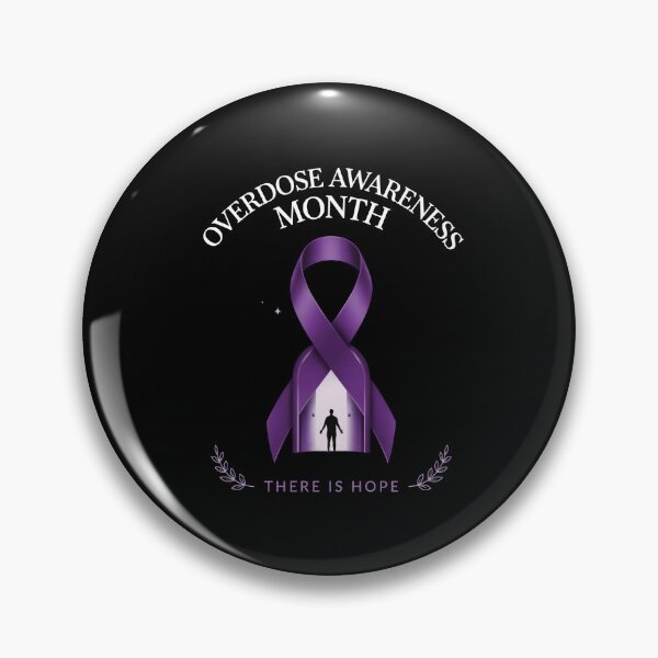 Item preview, Overdose Awareness Month Overdose Survivors Drug Addiction Ribbon Advocate designed and sold by Redgiant87x.