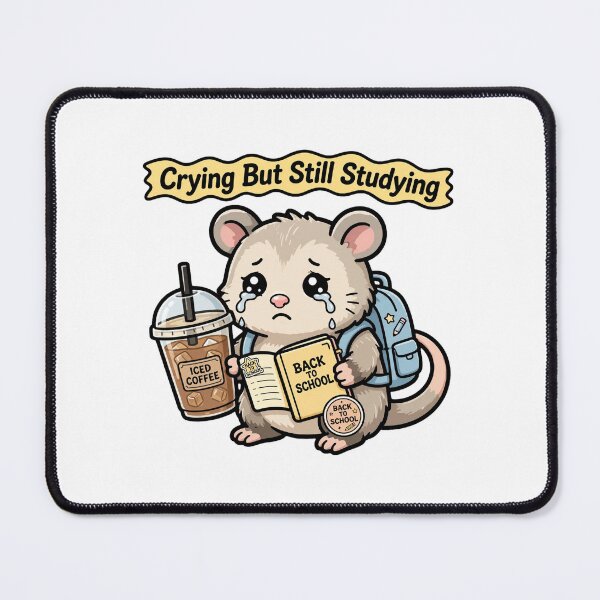 Item preview, Crying But Still Studying - Funny Back To School Opossum designed and sold by FBA.