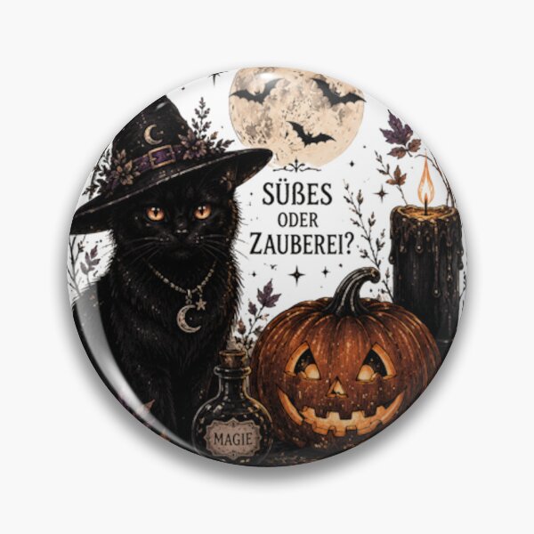 Item preview, Cat with Pumpkin (German Version) designed and sold by Losthope Creations.