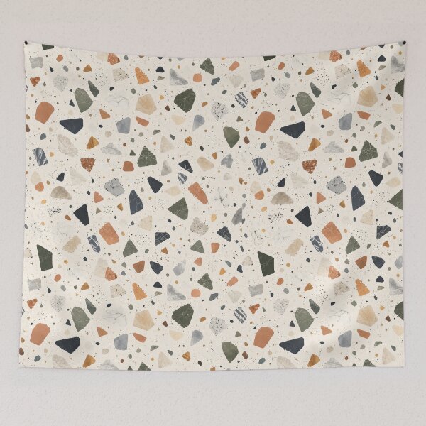 Item preview, Modern Terrazzo Stone Pattern Earthy Granito Mosaic designed and sold by QCena.