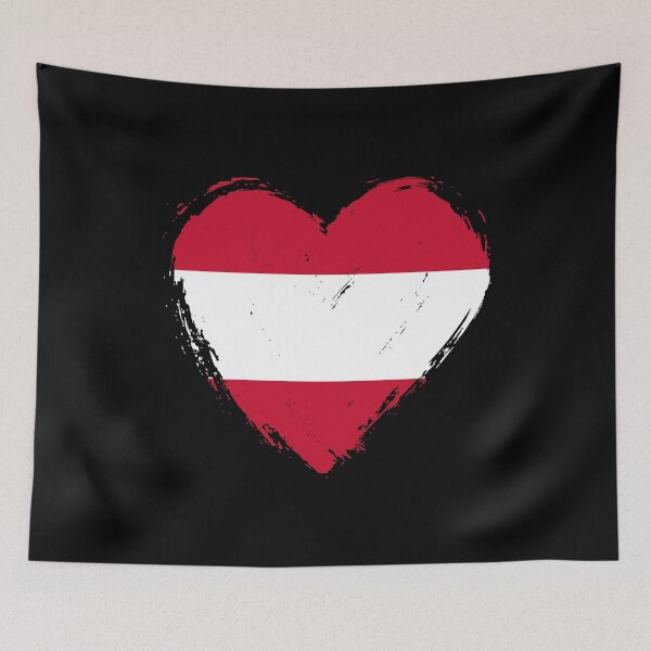Item preview, Distressed Austria Flag Heart AT designed and sold by shitpostee.