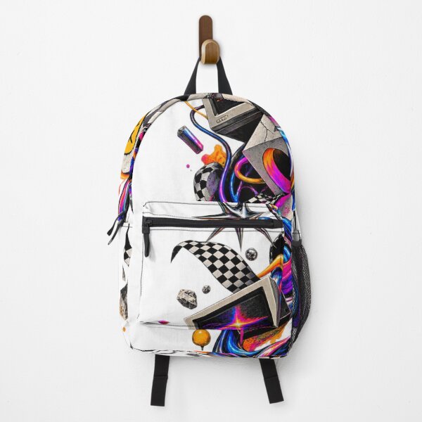 Item preview, Neon Glitch Chaos – Retro Tech Street Abstract designed and sold by moditeck.
