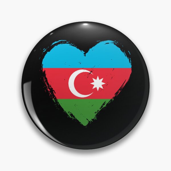 Item preview, Distressed Azerbaijan Flag Heart AZ designed and sold by shitpostee.