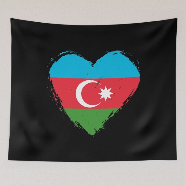 Item preview, Distressed Azerbaijan Flag Heart AZ designed and sold by shitpostee.
