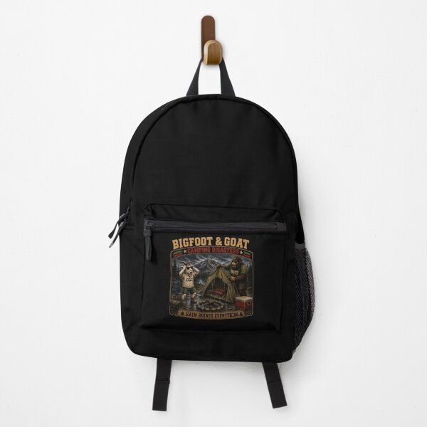 Item preview, Bigfoot And Goat Rain Ruined Everything Funny Camping Disaster designed and sold by NicheBloom.