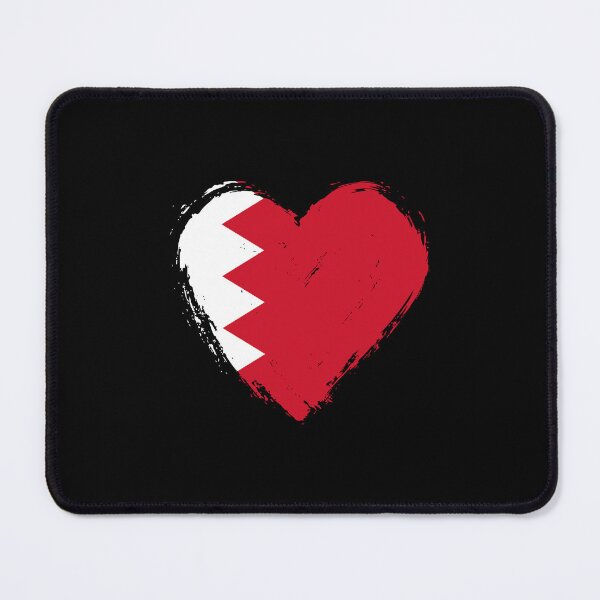 Item preview, Distressed Bahrain Flag Heart BH designed and sold by shitpostee.