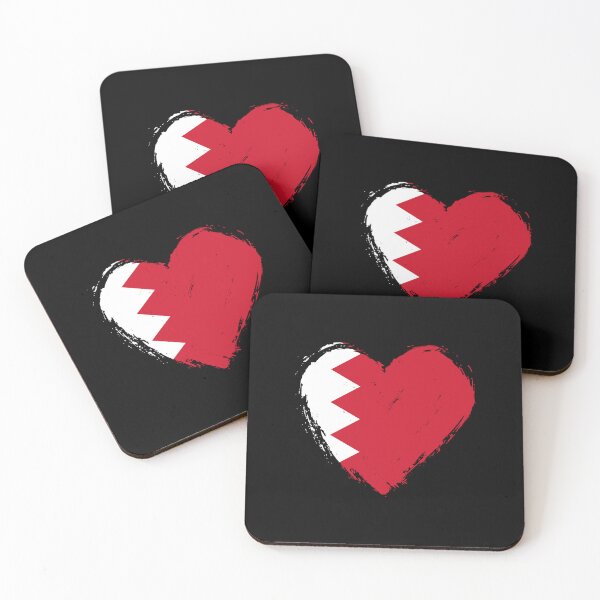 Item preview, Distressed Bahrain Flag Heart BH designed and sold by shitpostee.