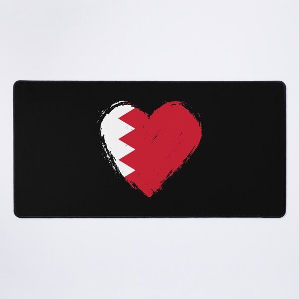 Item preview, Distressed Bahrain Flag Heart BH designed and sold by shitpostee.