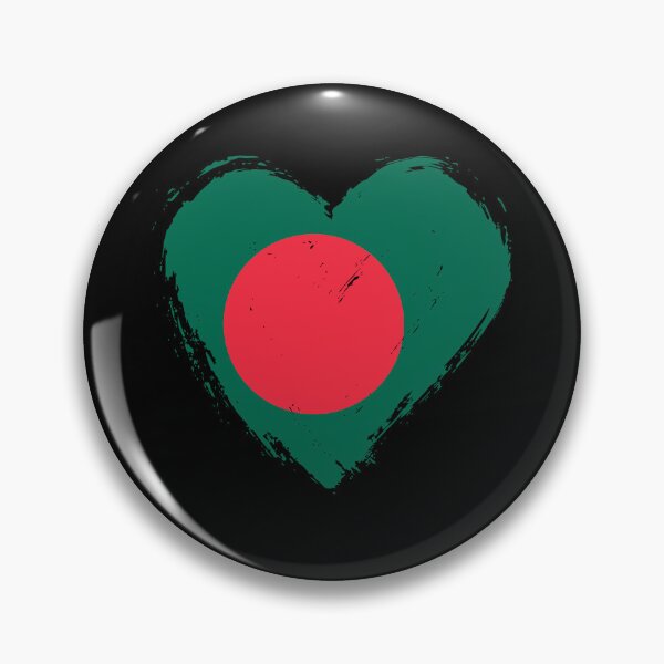 Item preview, Distressed Bangladesh Flag Heart BD designed and sold by shitpostee.