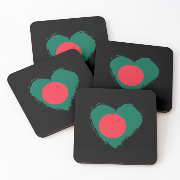 Item preview, Distressed Bangladesh Flag Heart BD designed and sold by shitpostee.