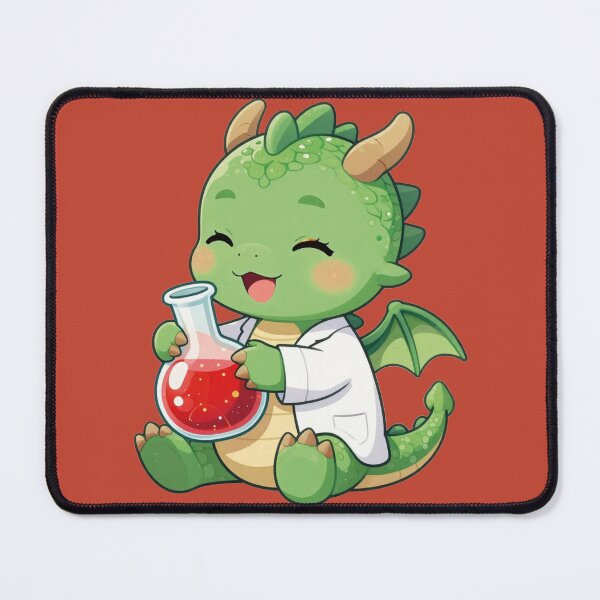 Item preview, Cute Little Scientist Dragon Holding Chemistry Flask designed and sold by WildArtIT.