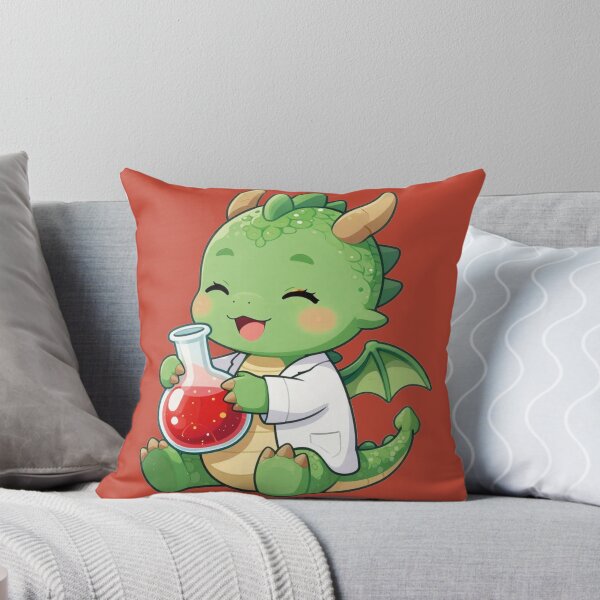Item preview, Cute Little Scientist Dragon Holding Chemistry Flask designed and sold by WildArtIT.