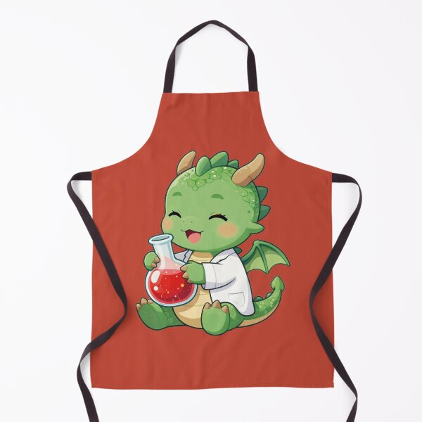Item preview, Cute Little Scientist Dragon Holding Chemistry Flask designed and sold by WildArtIT.