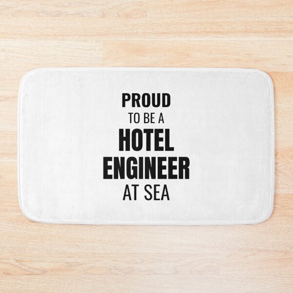 Item preview, Proud to be a Hotel Engineer at Sea (Black) designed and sold by ShipCrewNation.