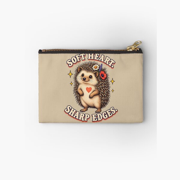 Item preview, Soft Heart, Sharp Edges – Cute Hedgehog Floral Design designed and sold by VioVibe.