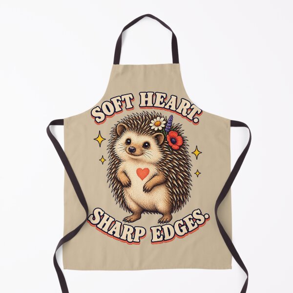 Item preview, Soft Heart, Sharp Edges – Cute Hedgehog Floral Design designed and sold by VioVibe.