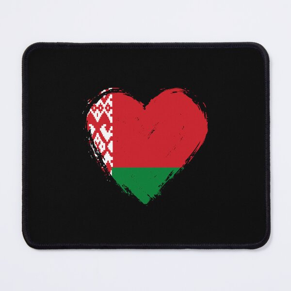 Item preview, Distressed Belarus Flag Heart BY designed and sold by shitpostee.
