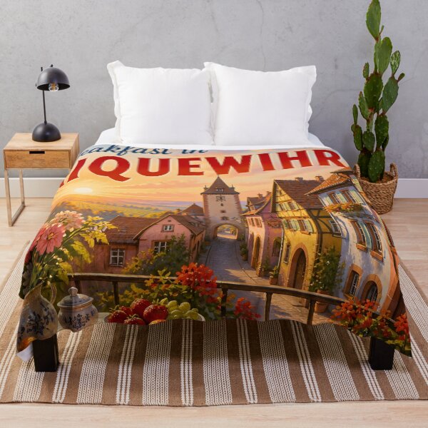 Item preview, Riquewihr France at Breakfast - Scenic Travel Destinations designed and sold by LSVart.