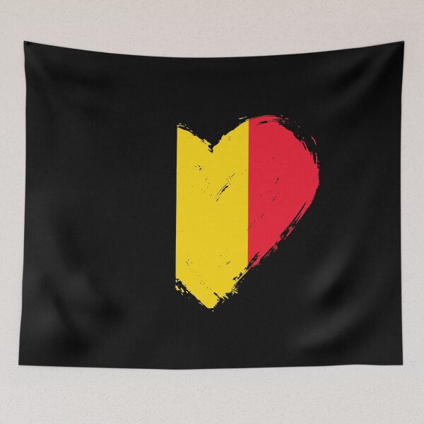 Item preview, Distressed Belgium Flag Heart BE designed and sold by shitpostee.