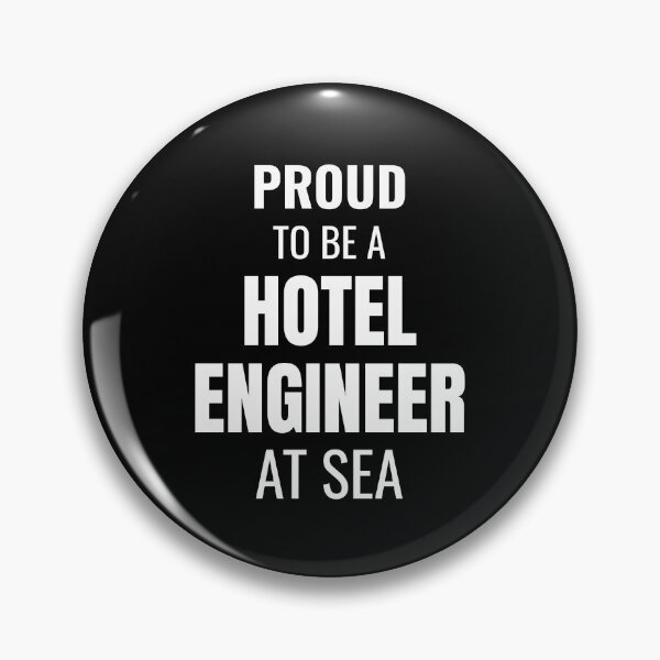 Item preview, Proud to be a Hotel Engineer at Sea (White) designed and sold by ShipCrewNation.