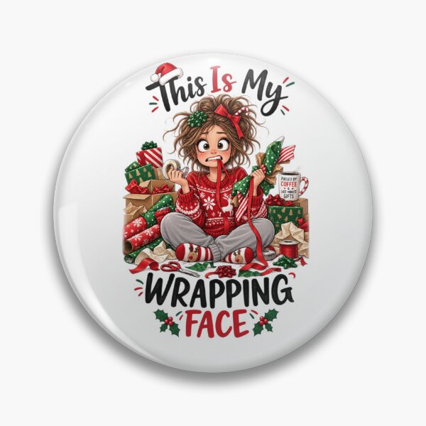 Item preview, This Is My Wrapping Face | Funny Christmas Gift Wrapping designed and sold by MotylekAnia.