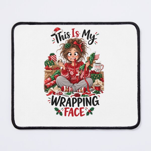 Item preview, This Is My Wrapping Face | Funny Christmas Gift Wrapping designed and sold by MotylekAnia.