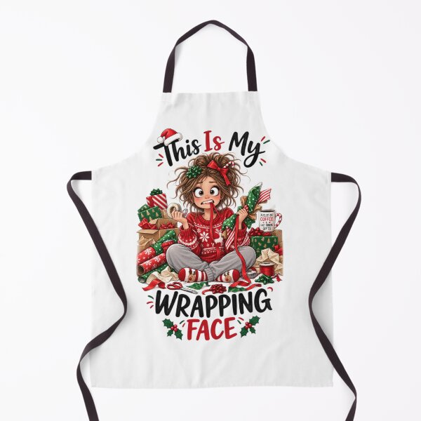 Item preview, This Is My Wrapping Face | Funny Christmas Gift Wrapping designed and sold by MotylekAnia.