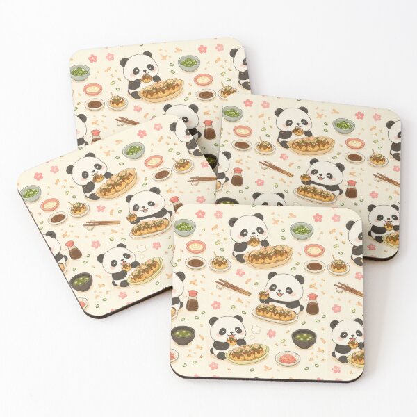Item preview, Panda Takoyaki Pattern | Cute Kawaii Japanese Food Design designed and sold by Soft Berry Studio.