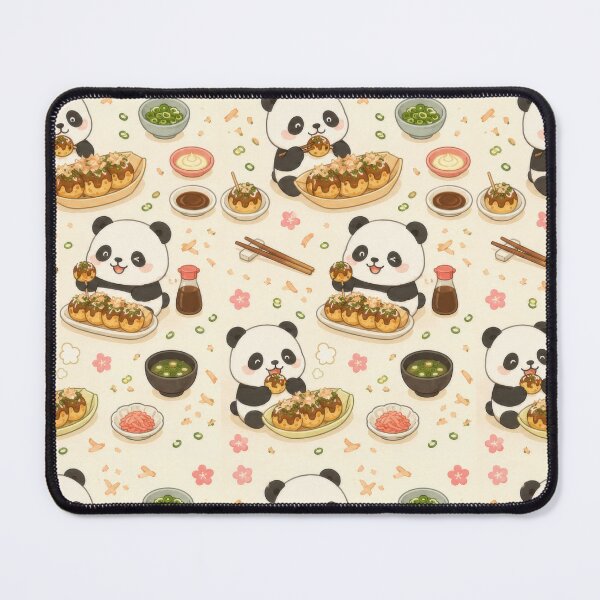 Item preview, Panda Takoyaki Pattern | Cute Kawaii Japanese Food Design designed and sold by Soft Berry Studio.