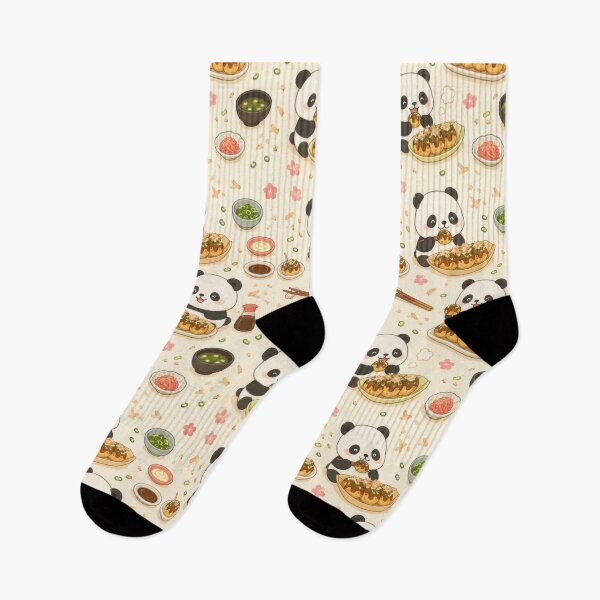 Item preview, Panda Takoyaki Pattern | Cute Kawaii Japanese Food Design designed and sold by Soft Berry Studio.