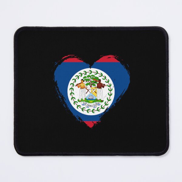 Item preview, Distressed Belize Flag Heart BZ designed and sold by shitpostee.