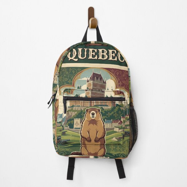 Item preview, Vintage Quebec Groundhog Travel Art designed and sold by ZUMERI.