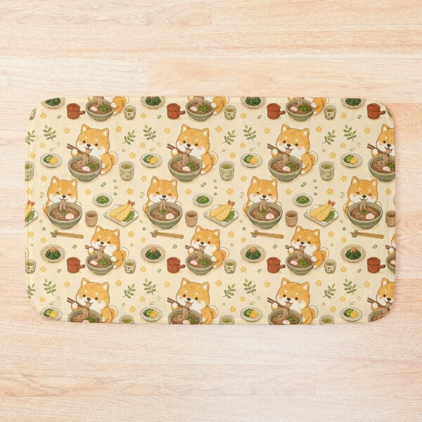Item preview, Shiba Inu Soba Noodles Pattern | Cute Kawaii Japanese Food designed and sold by Soft Berry Studio.
