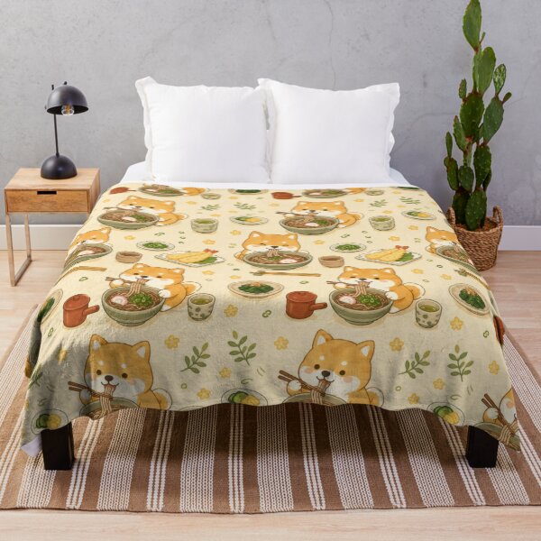 Item preview, Shiba Inu Soba Noodles Pattern | Cute Kawaii Japanese Food designed and sold by Soft Berry Studio.