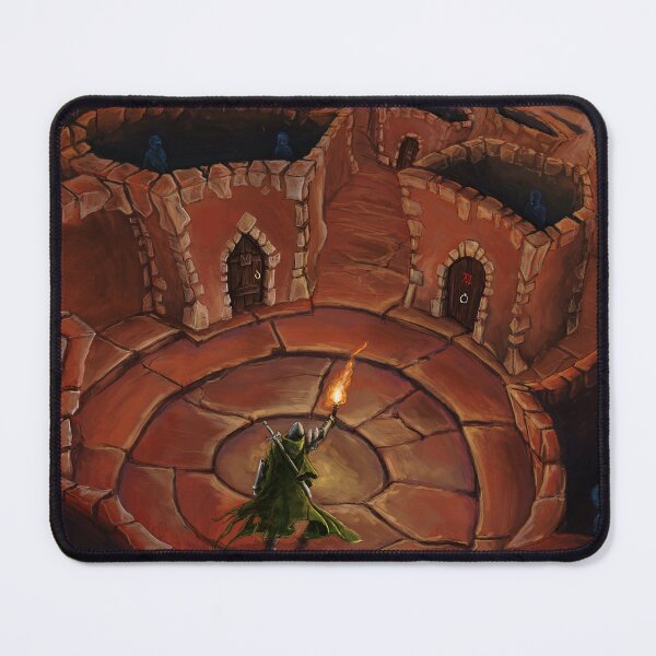 Item preview, Ancient Ruins Torchlight Quest Fantasy RPG Digital Painting designed and sold by OnHeathAndMoor.