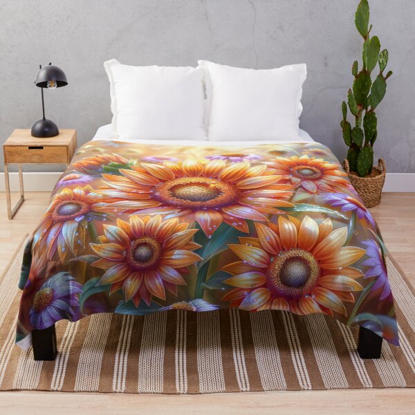 Item preview, Sunflower Field – Vibrant Wildflower Botanical Nature Art designed and sold by MargaretWiktor.