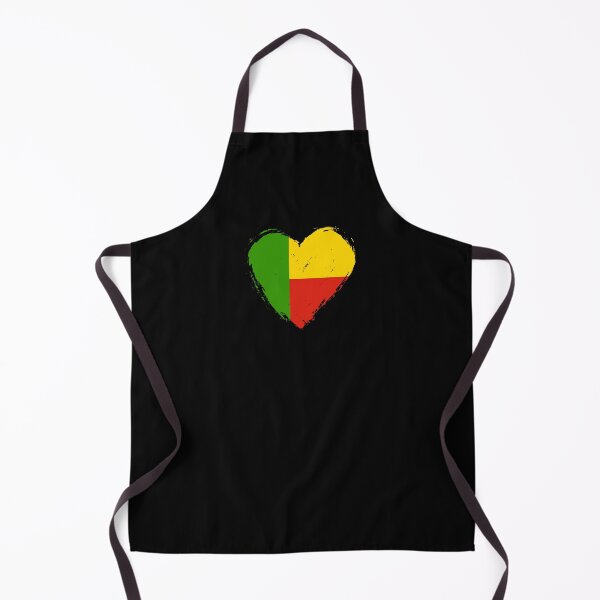 Item preview, Distressed Benin Flag Heart BJ designed and sold by shitpostee.