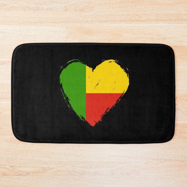 Item preview, Distressed Benin Flag Heart BJ designed and sold by shitpostee.