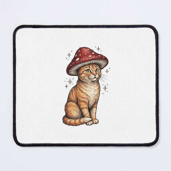 Item preview, Vintage Cat with Red Mushroom designed and sold by SOUFIANE1991.