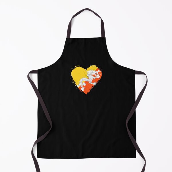Item preview, Distressed Bhutan Flag Heart BT designed and sold by shitpostee.