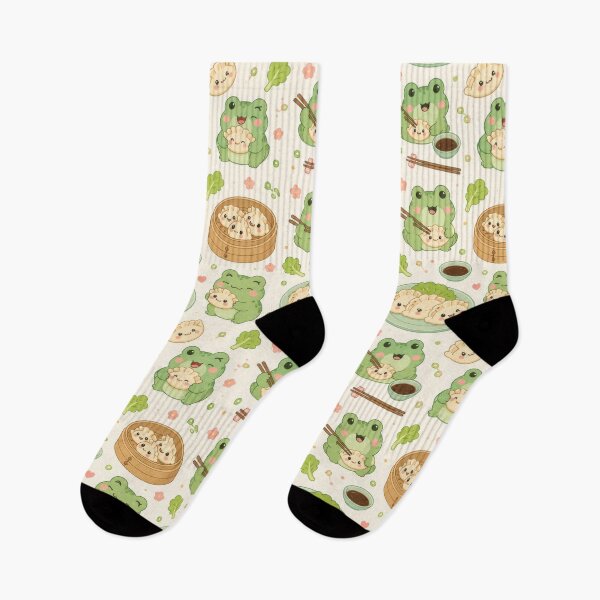 Item preview, Frog Gyoza Pattern | Cute Kawaii Japanese Food Design designed and sold by Soft Berry Studio.